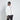 White hooded puffer jacket with black zipper trim and 11° logo on chest
