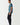 Blue short-sleeve T-shirt, side view
