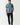Blue short-sleeve T-shirt with small chest logo