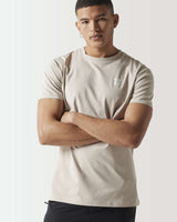 Men's core muscle fit t-shirt in cool sand, crew neck, short sleeves