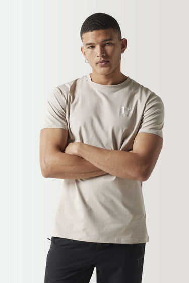 Men's core muscle fit t-shirt in cool sand, crew neck, short sleeves