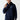 Navy pullover hoodie with drawstring hood and front kangaroo pocket