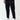 Men's black slim joggers with side logo and tapered ankle cuffs