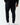 Men's black tapered joggers with elastic cuffs and ankle hem