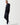 Men's black joggers in slim fit with elastic cuffs, side view