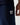 Navy joggers with white 11 logo on the leg and smooth fabric