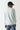 Glacier green crewneck sweatshirt with small back 11° logo, ribbed cuffs and hem