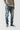 Sustainable Premium Ripped Jeans - Mid Blue Slub