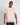 Men's putty pink T-shirt with black hem text print
