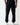 Black regular-fit joggers with tapered legs and elastic ankle cuffs