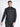 Black quarter-zip athletic top with stand collar and long sleeves