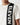 Coconut white T-shirt with vertical black block logo lettering across the chest