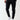 Black skinny-fit joggers with elastic ankle cuffs and small side logo