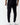 Black skinny-fit joggers with tapered legs and ankle cuffs