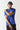 Cobalt space-dye T-shirt with crew neck and 11° logo, short sleeves