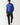 Cobalt space-dye long-sleeve quarter-zip pullover with 11° logo on chest