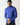 Cobalt space-dye quarter-zip long-sleeve pullover with 11° logo on chest