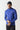 Cobalt space-dye quarter-zip long-sleeve pullover with 11° logo on chest