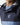 Hooded pullover jacket with 11° chest logo; navy top and light blue bottom