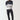Gradient sweatshirt with crew neck, black to light gray, front view