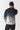 Gradient sweatshirt with crew neck, black to light gray, back view