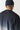 Gradient sweatshirt collar and back yoke, black to light gray