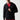 Black full-zip hoodie with hood, front zipper, and ribbed cuffs and hem