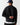Black premium sweatshirt, back view with long sleeves and crew neck