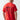 Fiery red graphic t-shirt, back view with large Tech-style print