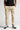 Cool sand chino trousers with straight legs, front view