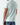 Men's fitted crewneck T-shirt, light glacier green, small back logo detail.