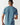 Blue short-sleeve T-shirt, back view with small back logo