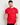 Red crew-neck muscle-fit T-shirt with short sleeves and small chest logo, front view