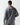 Charcoal marl pullover hoodie, back view with drawstring hood and kangaroo pocket
