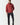 Red ochre pullover hoodie with drawstring hood and front kangaroo pocket