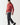 Red ochre pullover hoodie, long sleeves, kangaroo pocket, drawstring hood