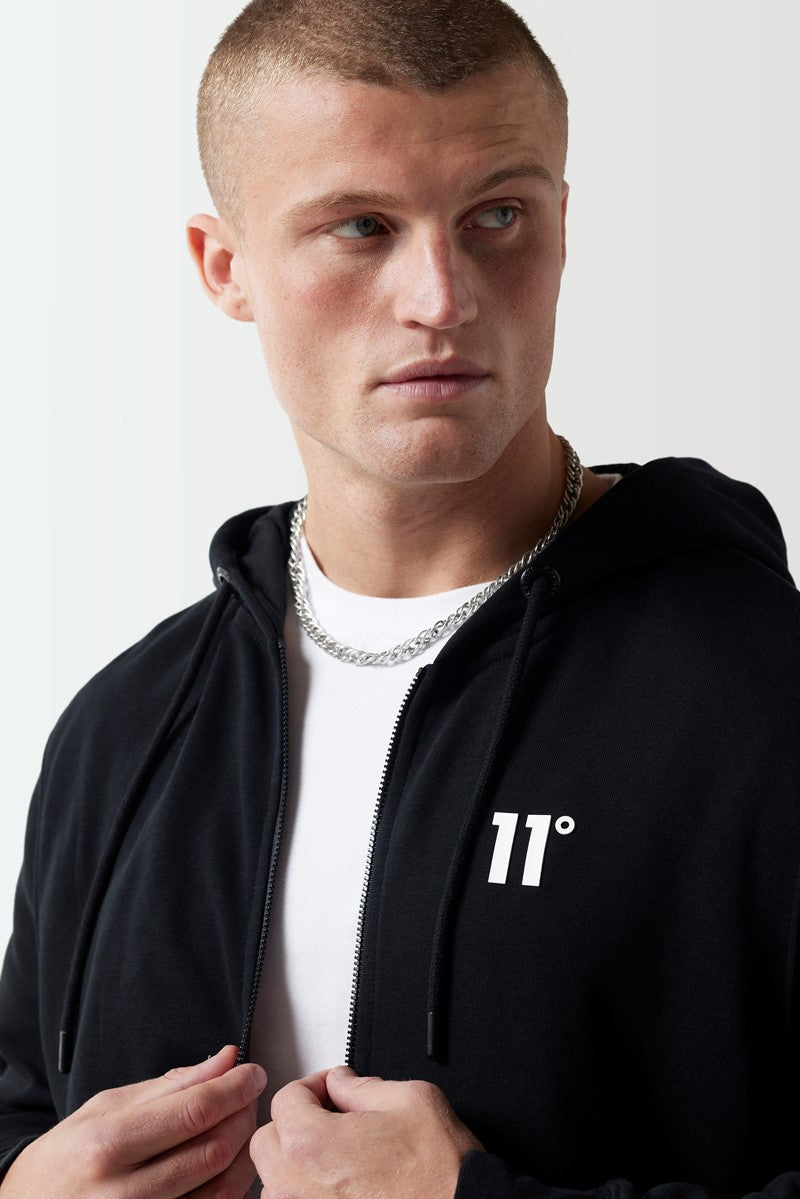 Core Full Zip Hoodie - Black