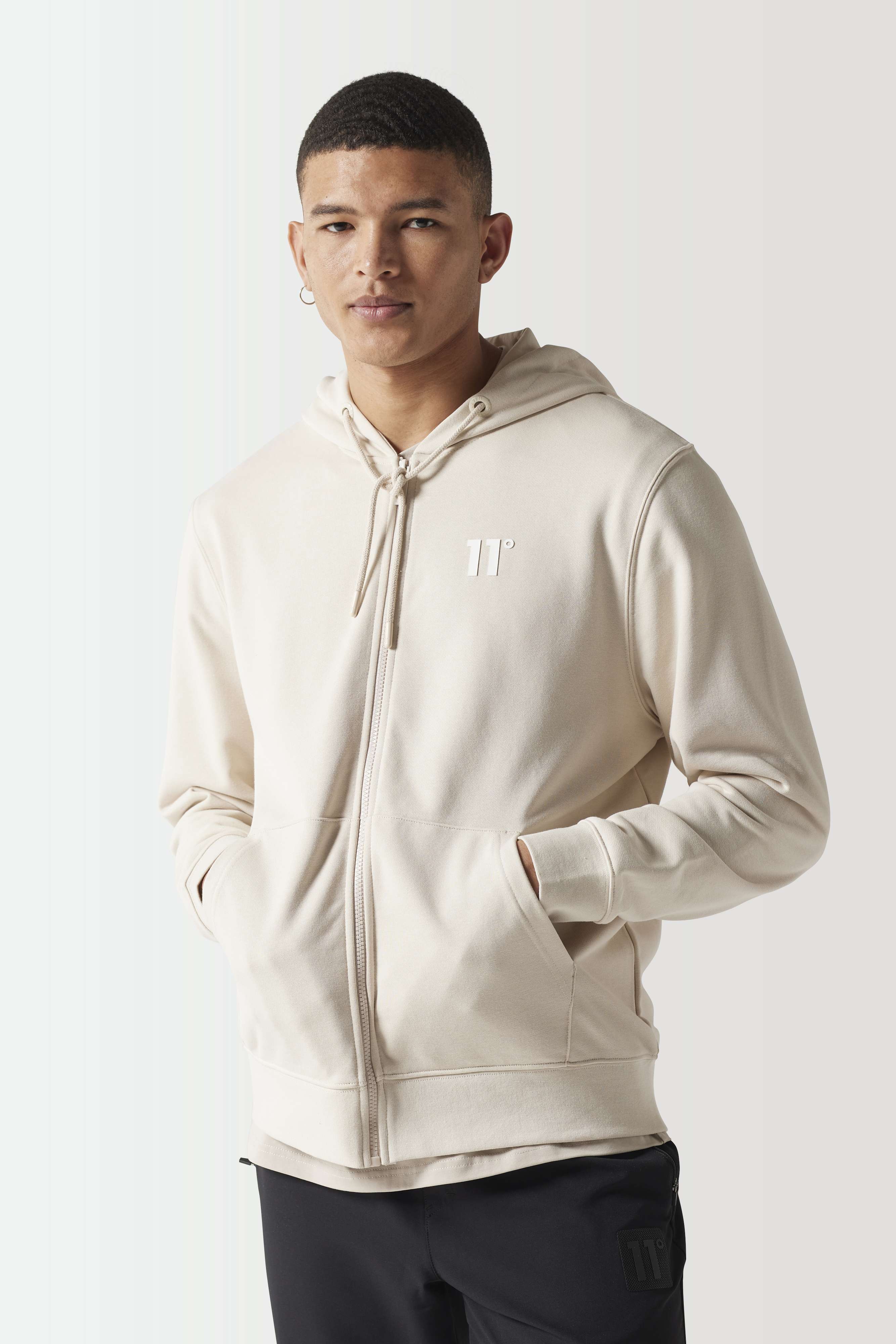 Garb Core Core Full Zip Hoodie - Cool Sand – 11 Degrees