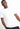 White crew-neck T-shirt with short sleeves and 3D embroidered chest detail