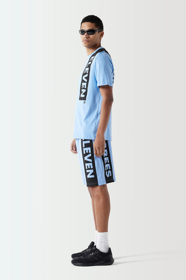 Block Graphic Sweat Shorts - Vista Blue