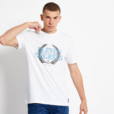 Crest Graphic T-Shirt - White
