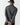 Space-dye long-sleeve quarter-zip top, dark heather back view with neck zipper.