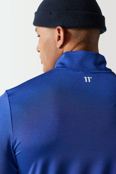 Space Dye Long Sleeve Quarter Zip - Cobalt