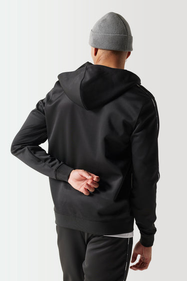 Microtape Full Zip Hoodie - Black