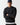 Black premium sweatshirt with embossed chest logo and crew neck, front view