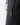 Black track pants pocket detail with vertical zip and small logo tab