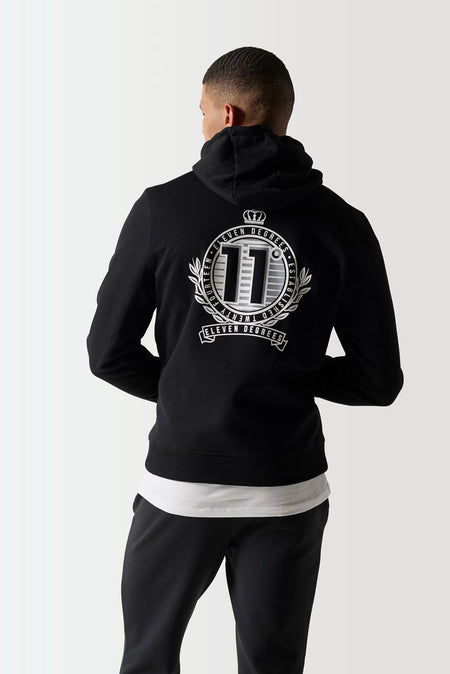 Crest Hoodie - Black