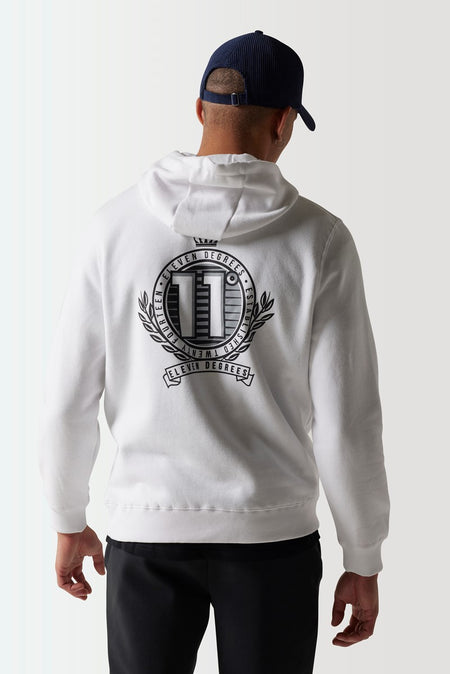 Crest Hoodie - White