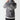Slate grey men's hoodie with oversized back crest logo and hood