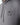 Slate grey men's hoodie with small chest crest logo and drawstring cords